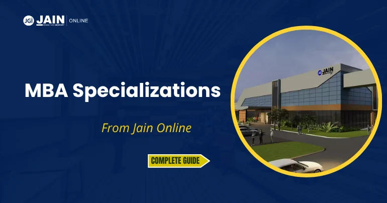Jain University Online MBA Specializations 2026